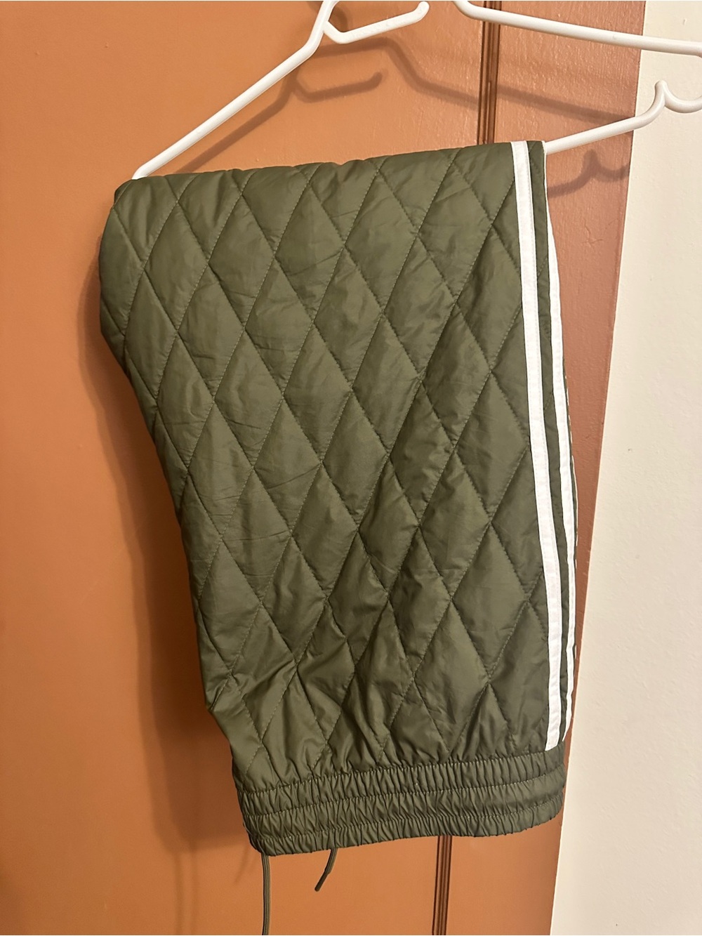 adidas Olive Green Quilted sst Pants